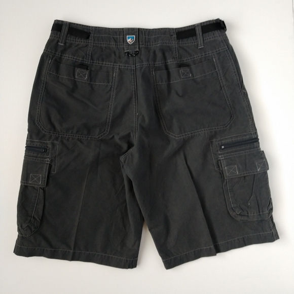 COPY - Kuhl Men's Charcoal Outdoor Hiking Cargo Shorts L - Picture 2 of 3